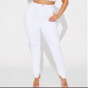 White jeans